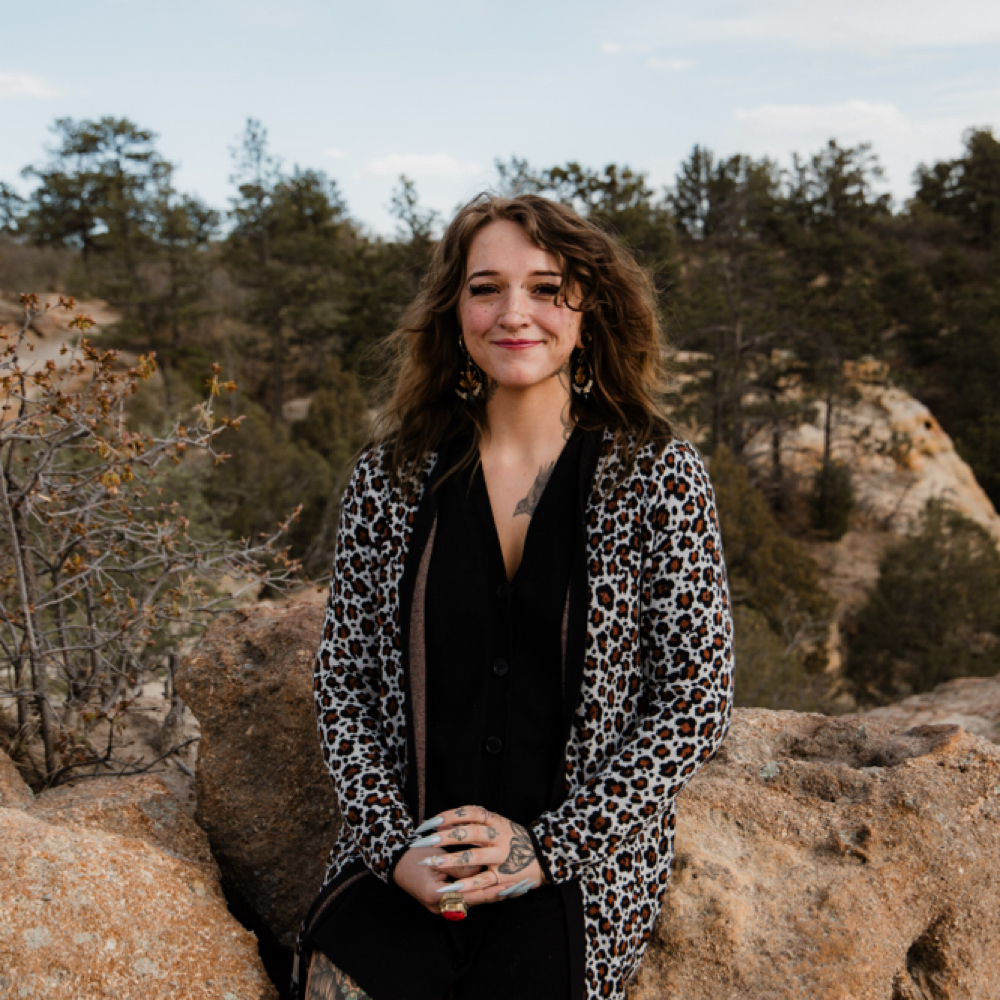 Emma Myers at Moonstone Inclusive Beauty Lounge in Colorado Springs, CO