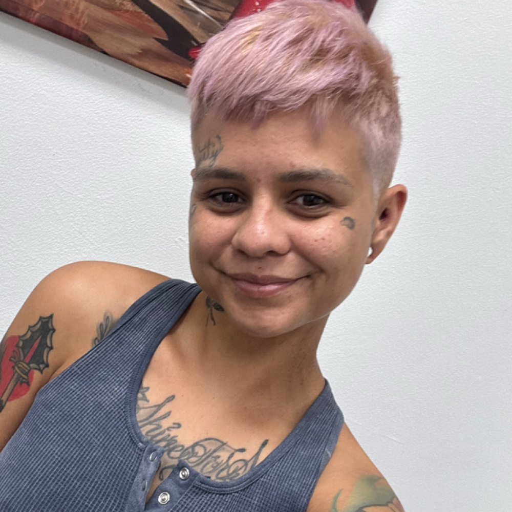 Jaymee Galvan at Sinister Salon in Las Vegas, NV