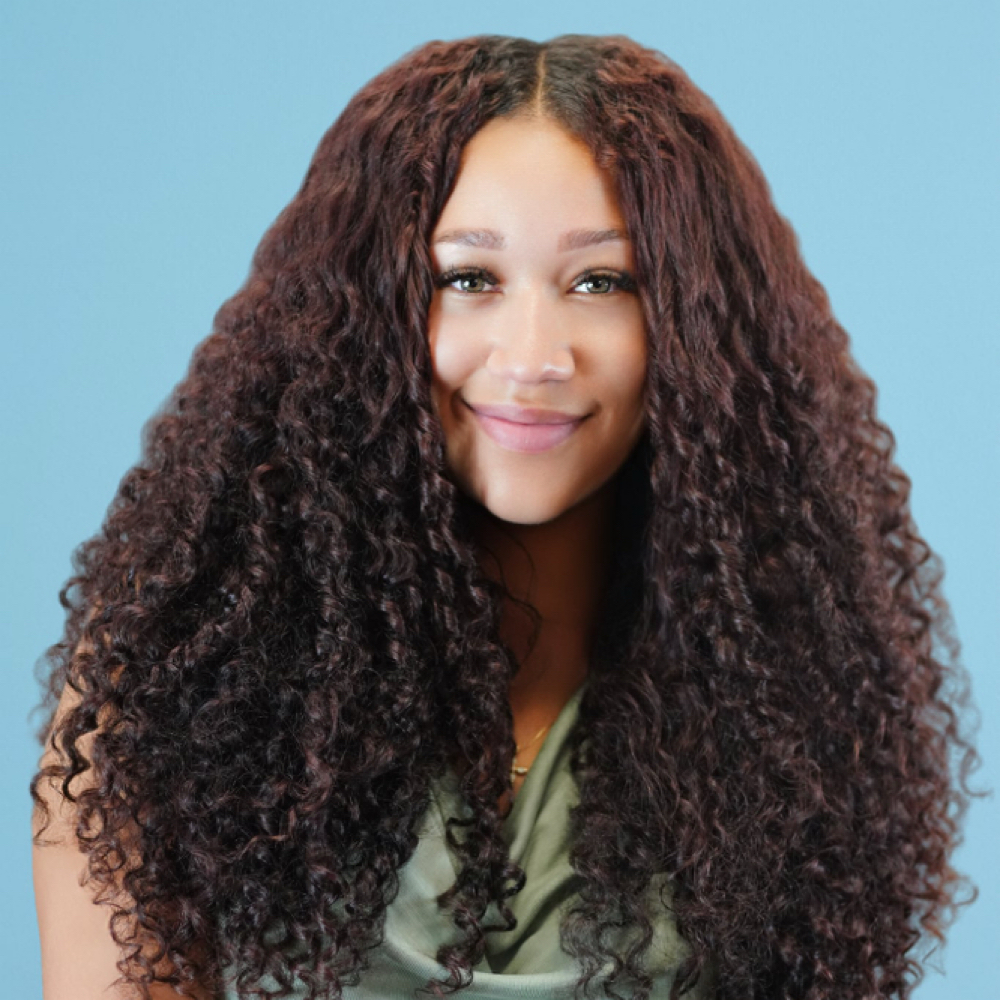 Janae Montgomery at Curl Creation Salon in Fort Wayne, IN