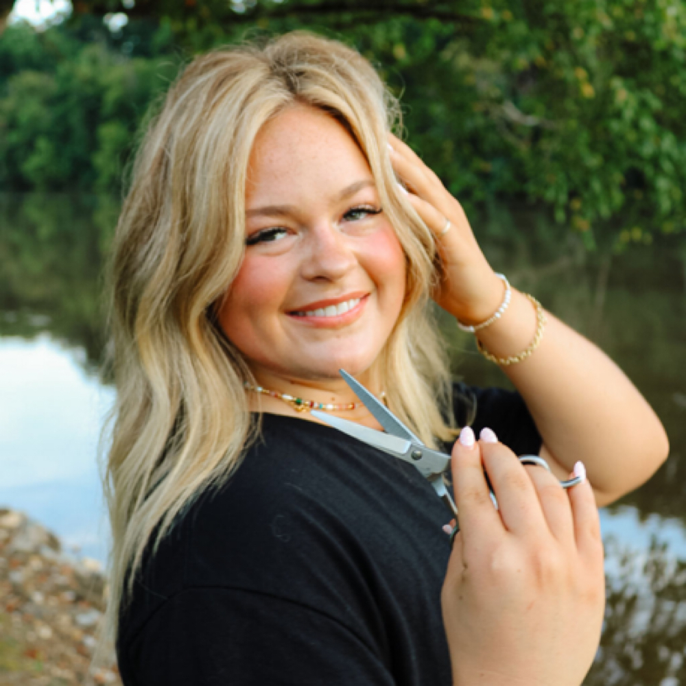 Maddie Jane Ball at Crowned Collective Hair Salon in Sevierville, TN