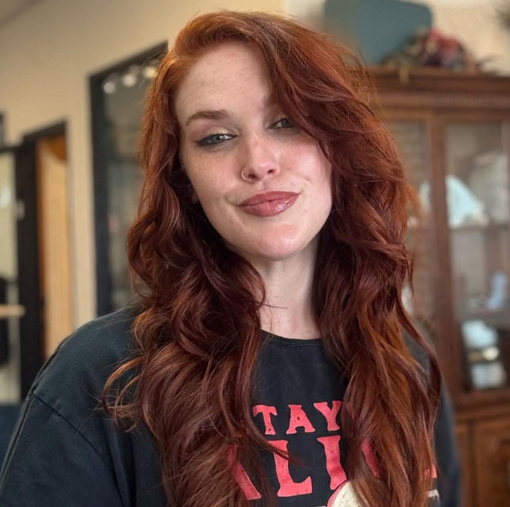 Jada McCoy at Generations Barber Salon in Paradise, TX