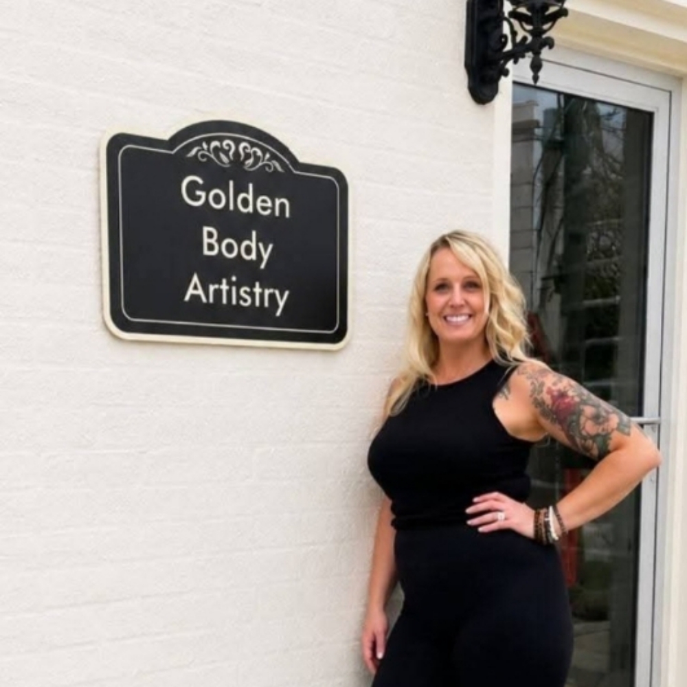 Chasity Higginbotham at Golden Body Artistry in Oak Hill, WV