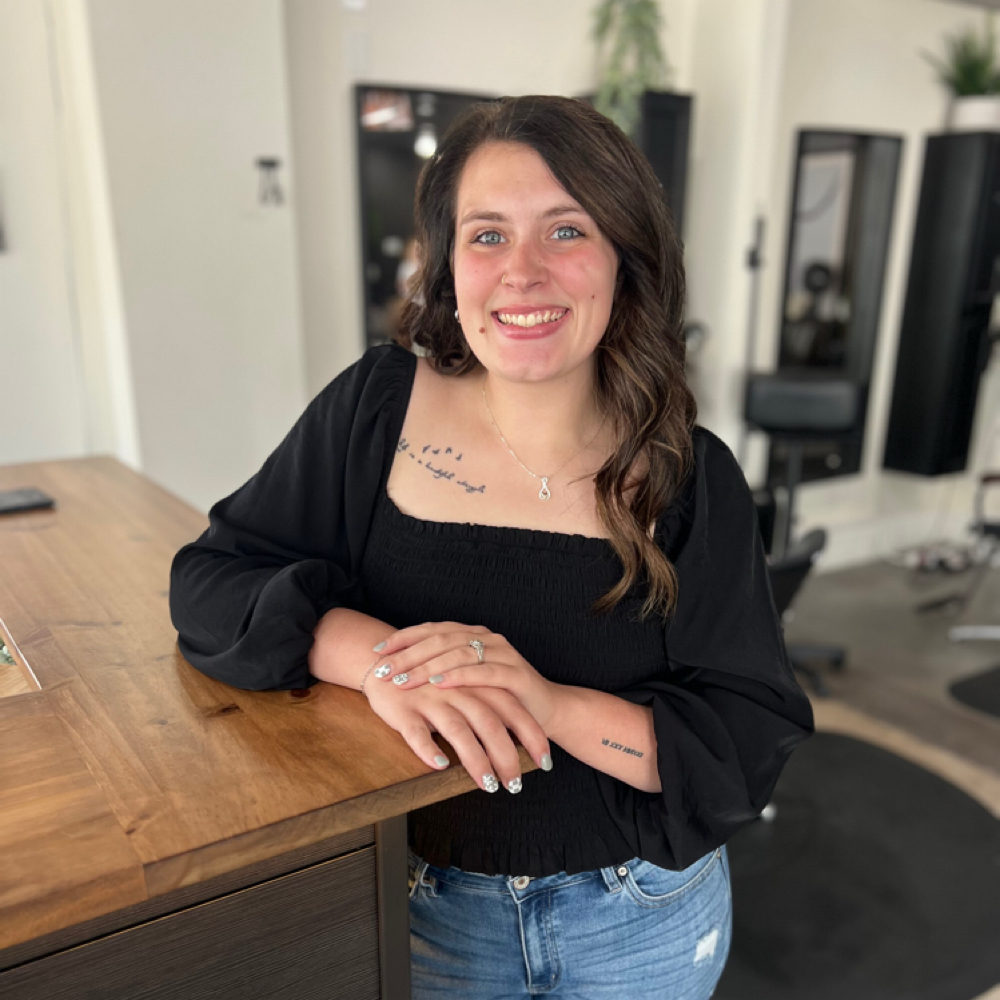 Hannah Pitman at Small Town Roots Salon in Dunkirk, IN