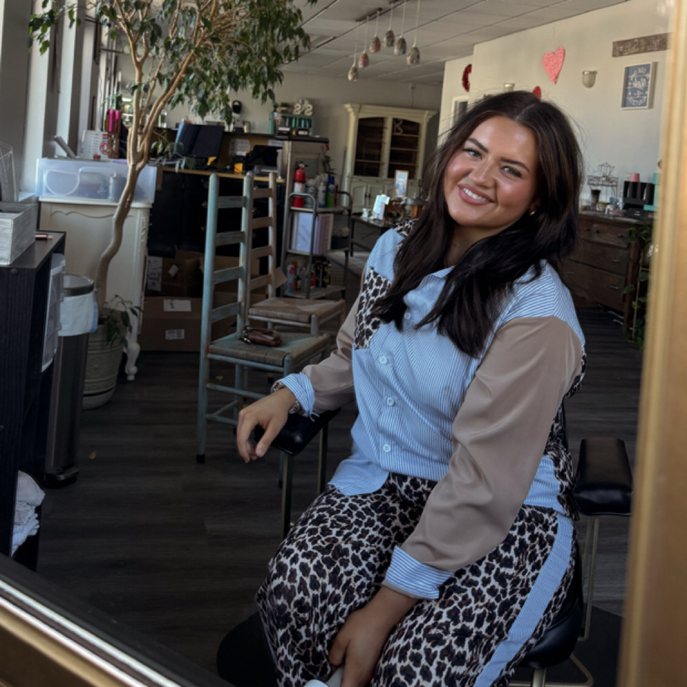Annika Vandiver at Styles & Smiles Salon in Cleveland, GA