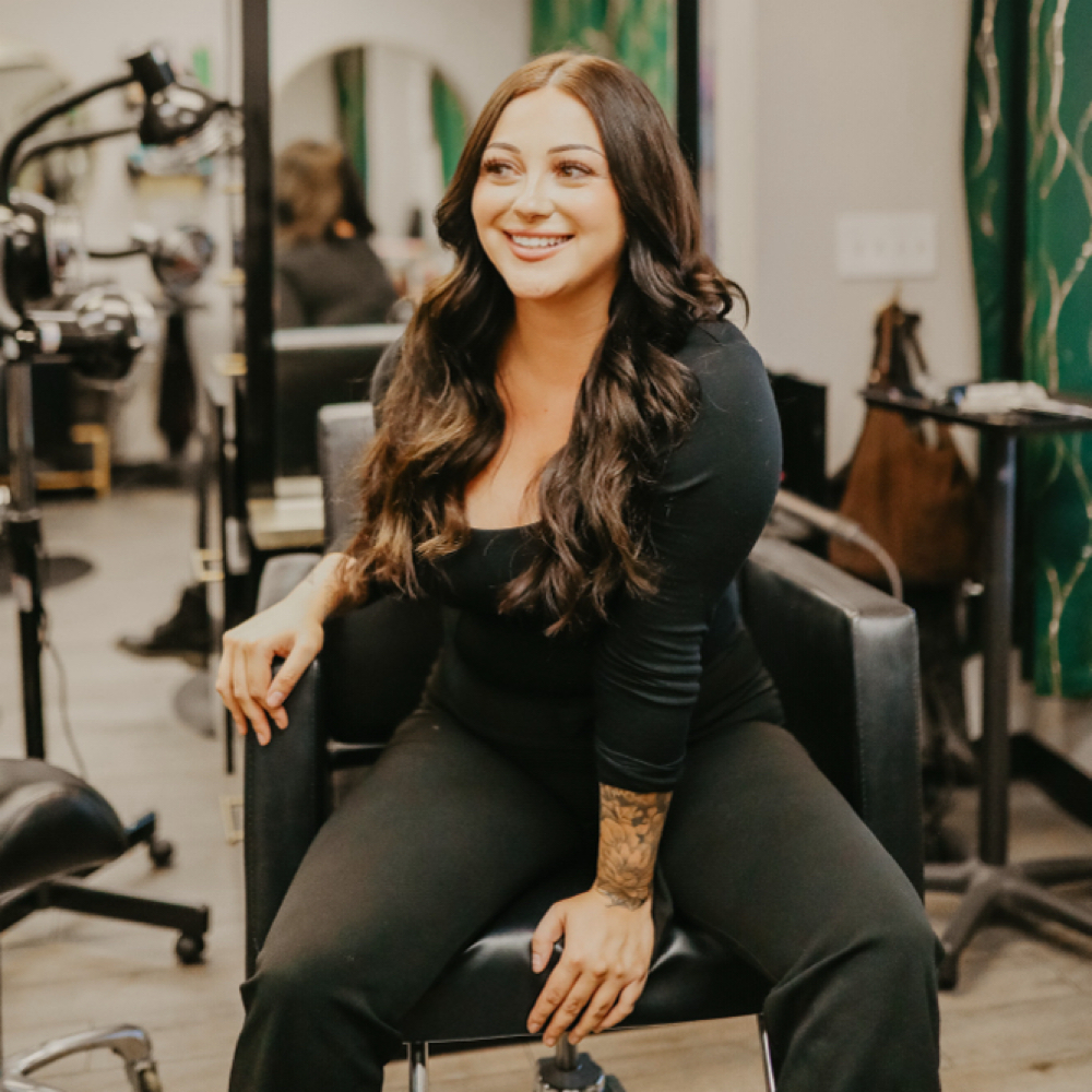 Amaya Arias at Rustic Roots Salon + Spa in Hesperia, CA