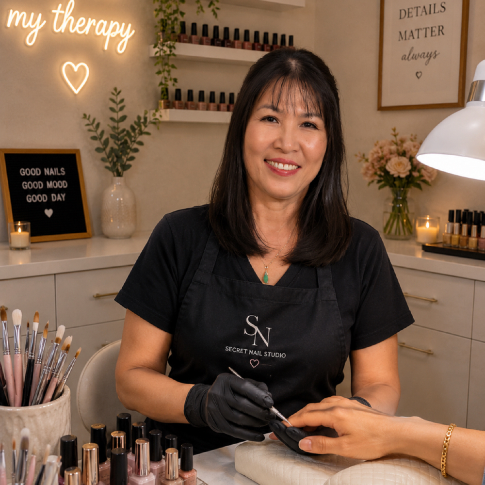 Cindy Tran at Secretnailstudio in Tustin, CA