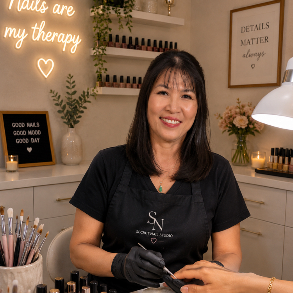 Cindy Tran at Secretnailstudio in Tustin, CA