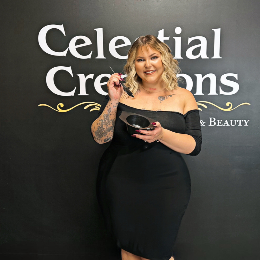 Shay Mitchell at Celestial Creations Hair & Beauty in saginaw, MI
