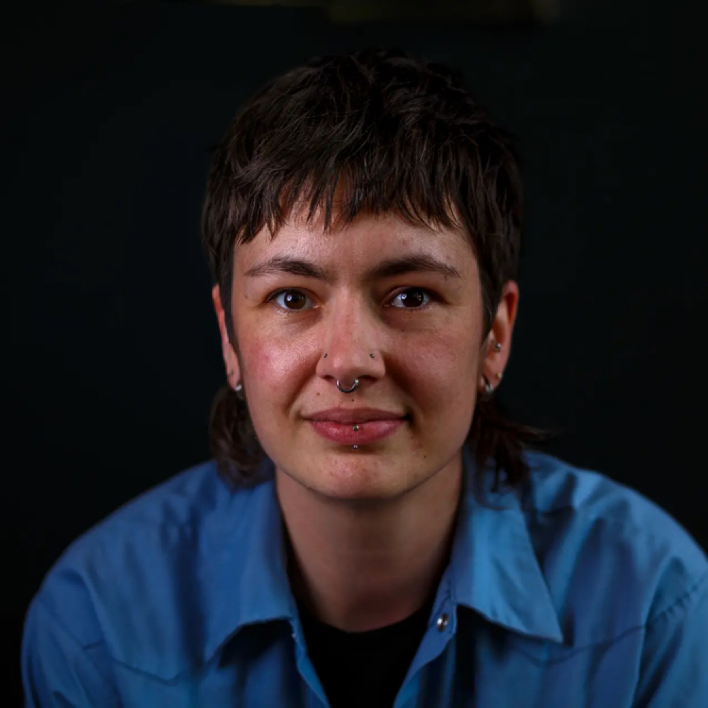 Lucy Thomas at Shear Barber Studio in Olympia, WA