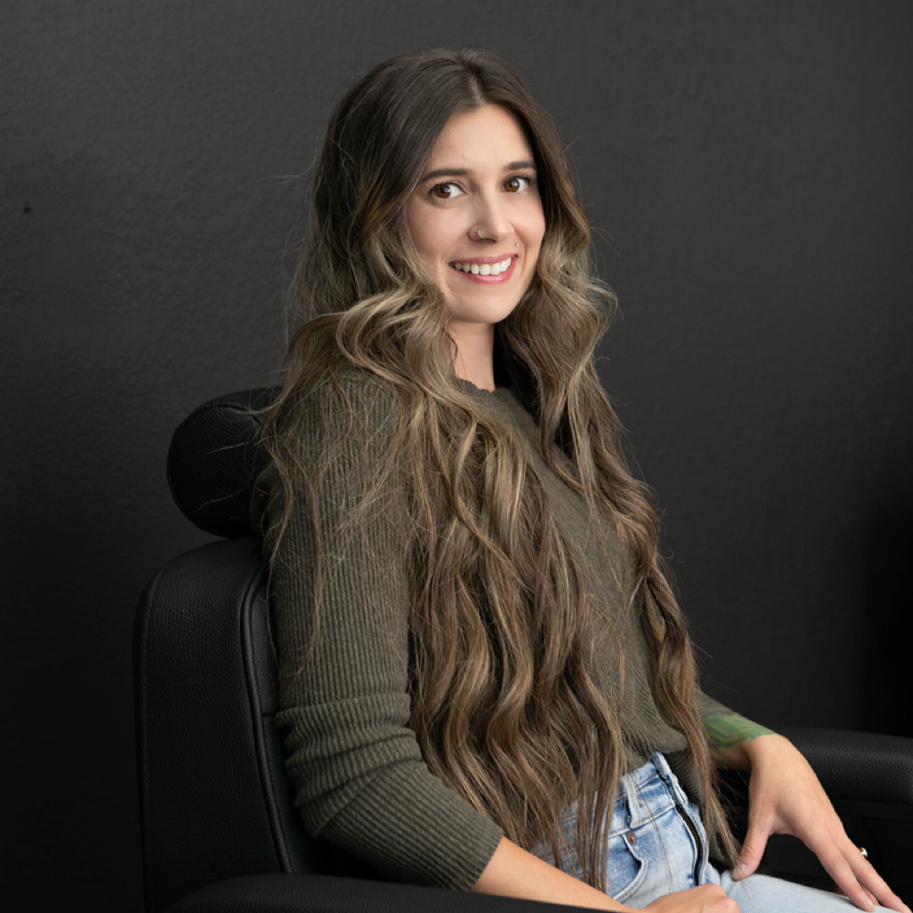 Jillian Bircher at DDC Barber co. in Spokane Valley, WA