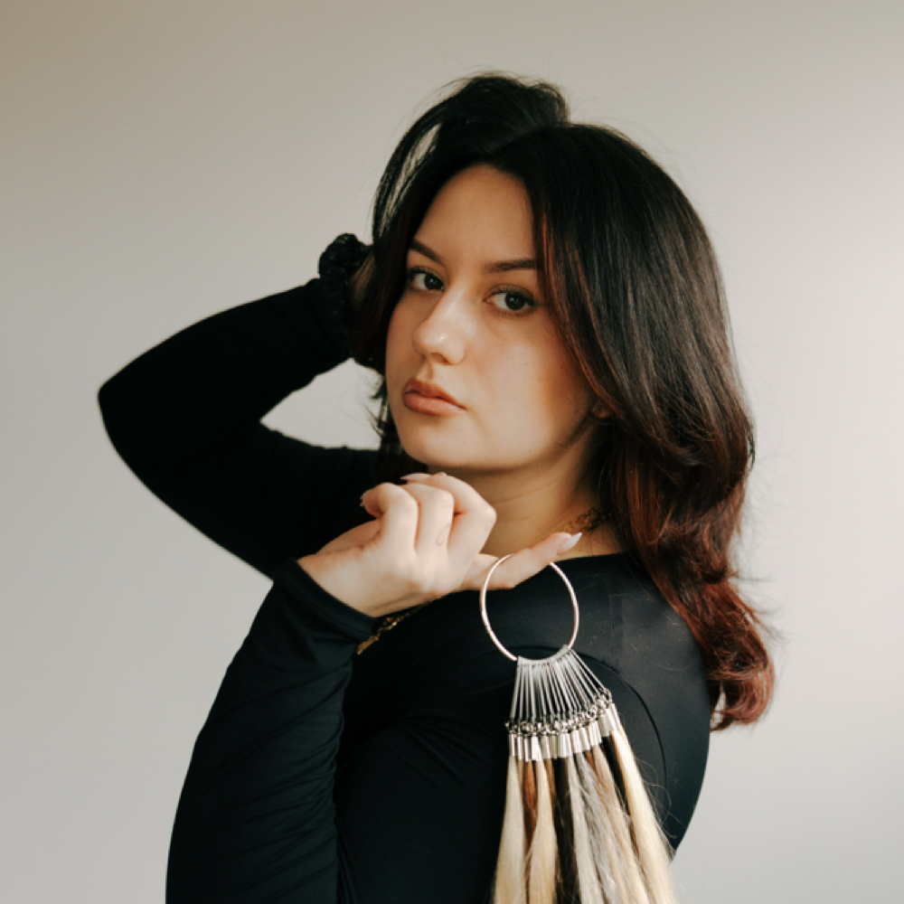 Jaz Weber-Özkenel at Lather & Luxe Hair Co. in Stroudsburg, PA