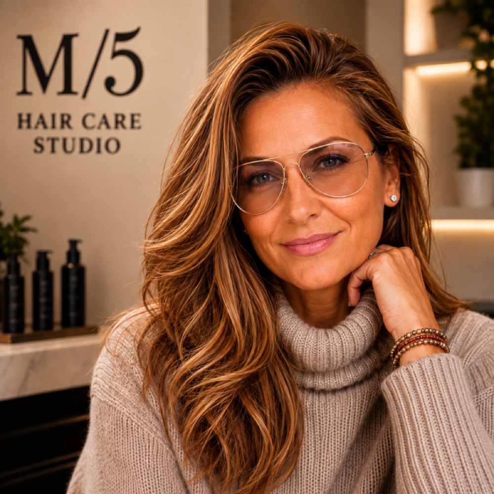 Maria Shkreli at M/5 Hair Care Studio in White plains, NY