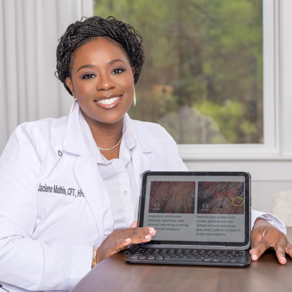 Satura Mathis at Braids & Balance HairLoss Studio in North Charleston, SC