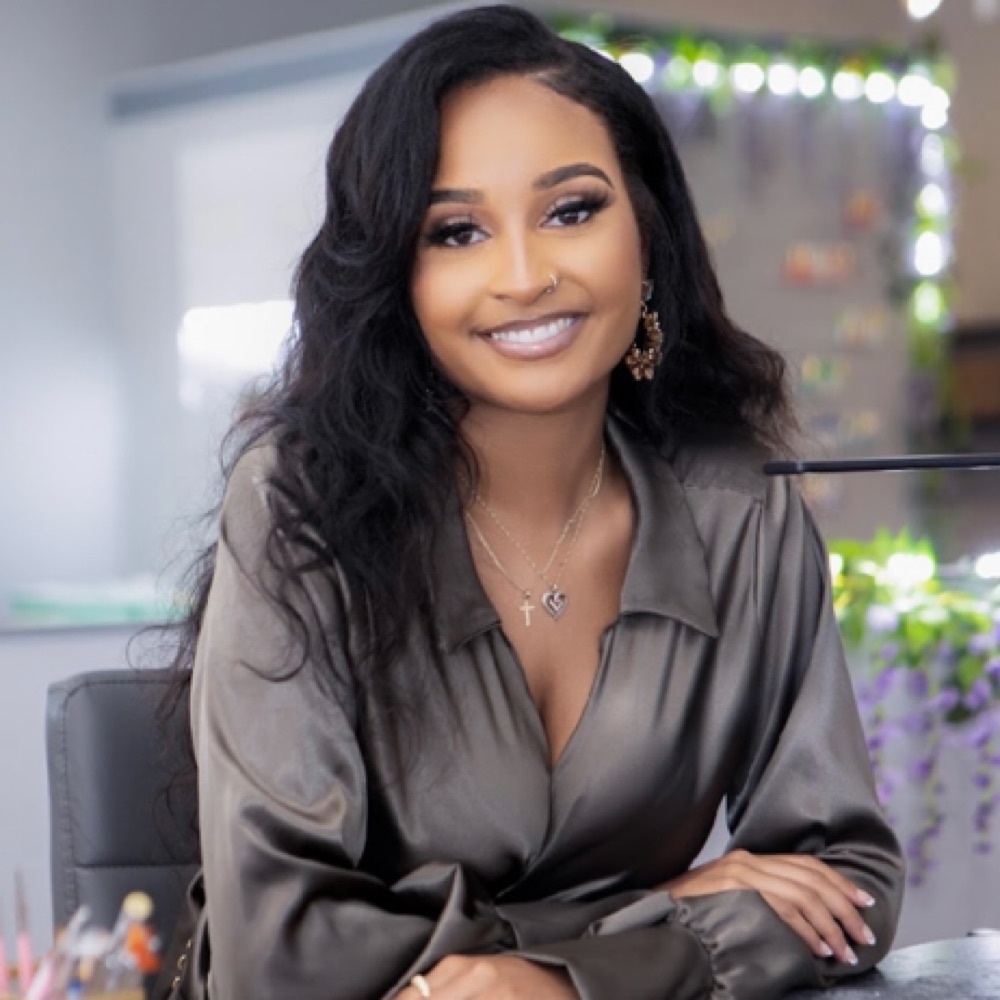 LaReese Crawford at Prestige Beauty Lounge in Pittsburgh, PA