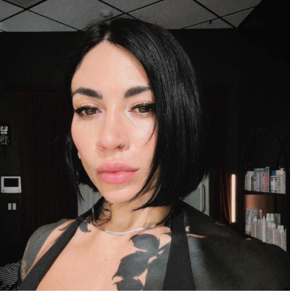 Amber Shatzen at Chrome Rose Salon in Atlanta, GA
