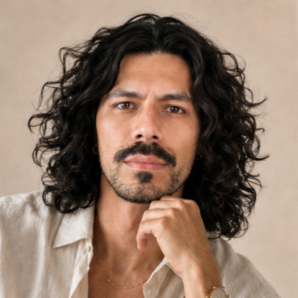 Draco Ginuxiel-Romero at Brushed Roots Salon in Round Rock, TX