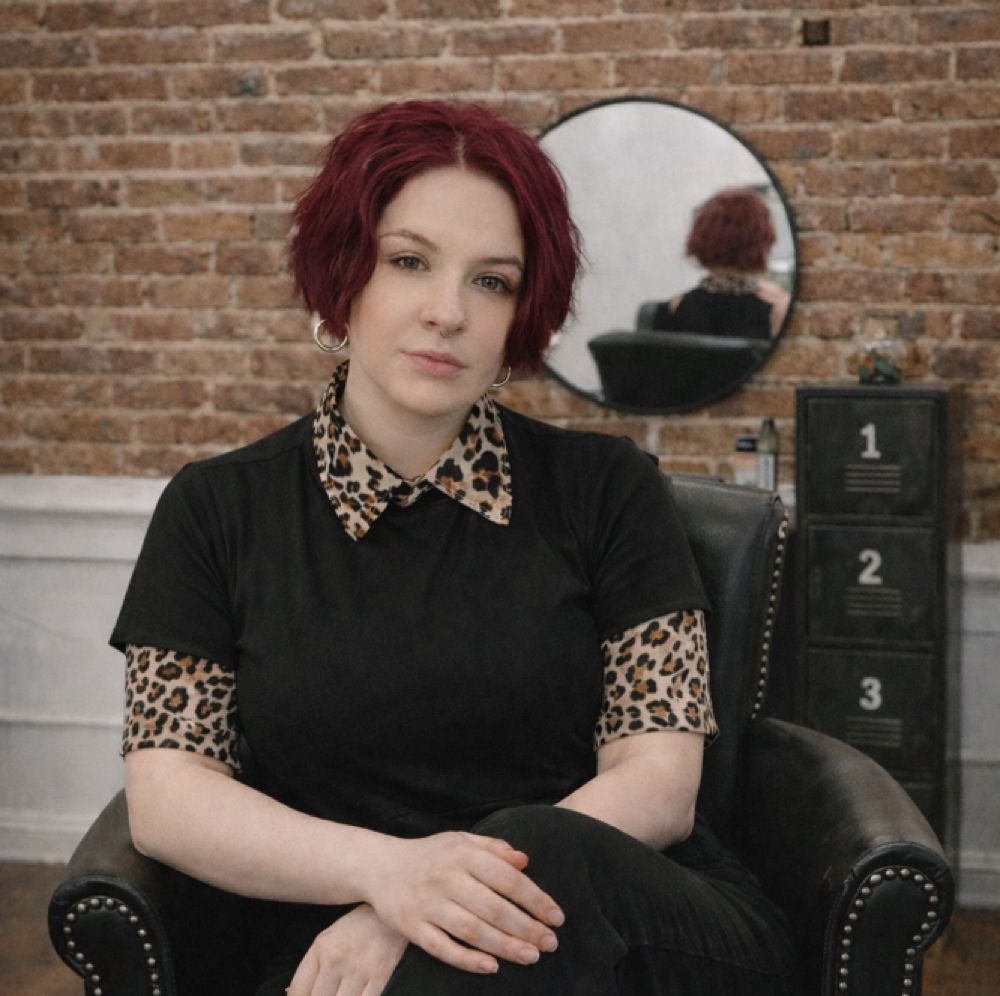 Ashleigh Schroeder at The Rustic Hair Collective in Mansfield, TX