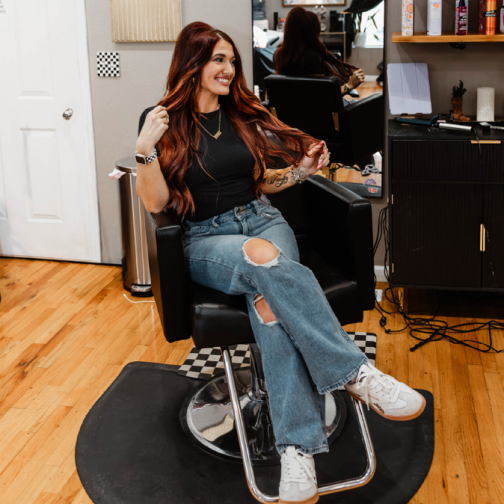 Kasie Bohlen at MadHaus Hair Studio in Cedar Falls, IA