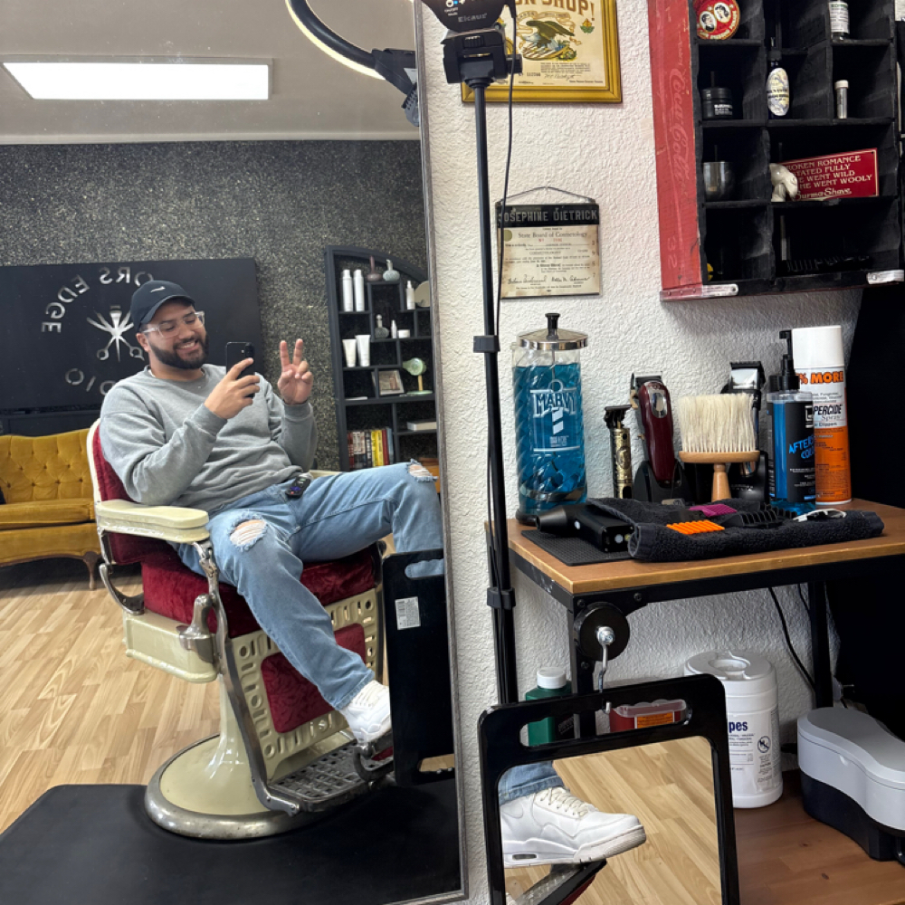 Nick Garza at Razors Edge Studio in Richland, WA