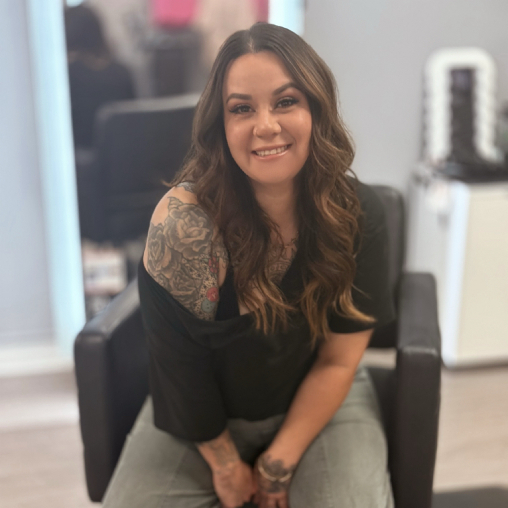 Adriana Rogers at The Hair Lounge in winfield, KS