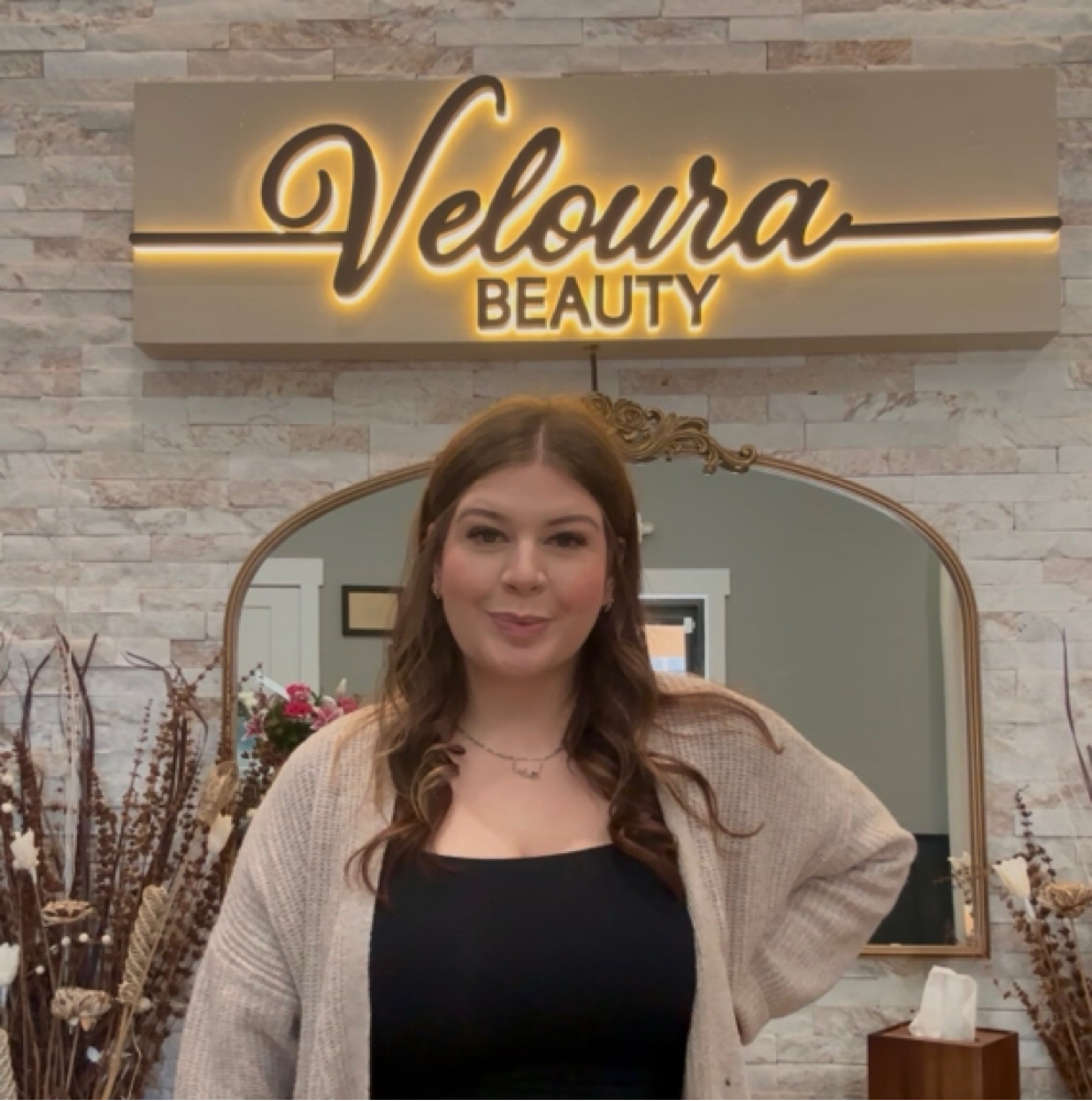 Ginger Johnson at Veloura Beauty in Boerne, TX