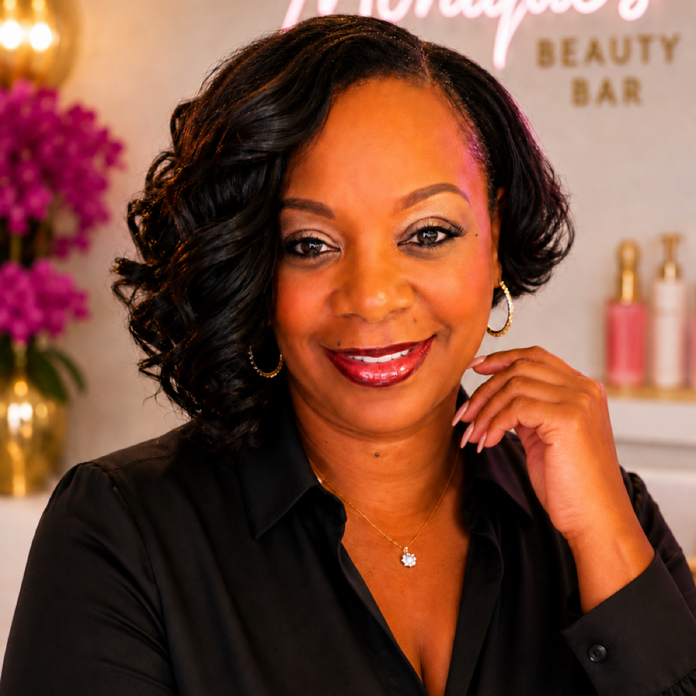 Erika King at Monique's Beauty Bar in Charlotte, NC