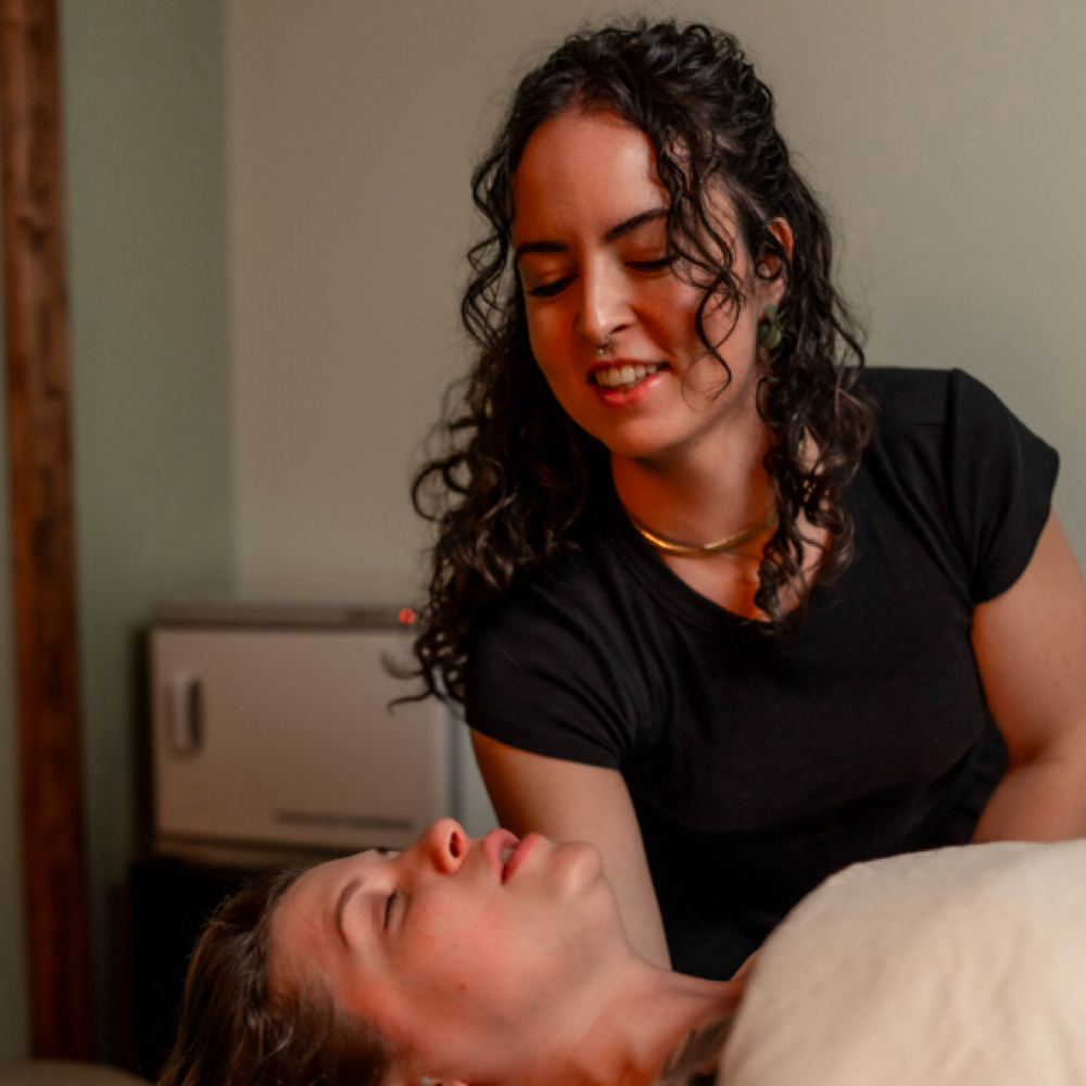 Raya Otmanowski at Island Flow Massage & Bodywork in Ypsilanti, MI