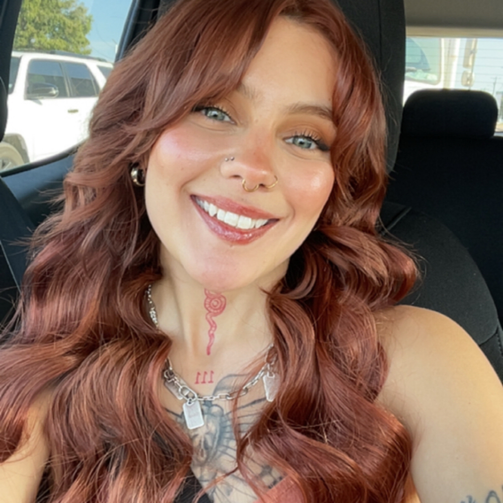 Mae Hernandez at Wildflower Hair & Co. in Keller, TX
