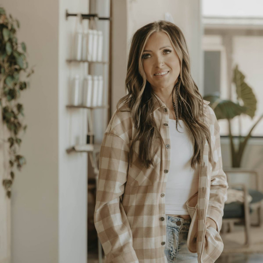 Kristen Bauman at Hair by Kristen at Renewed a Luxury Salon in Granbury, TX
