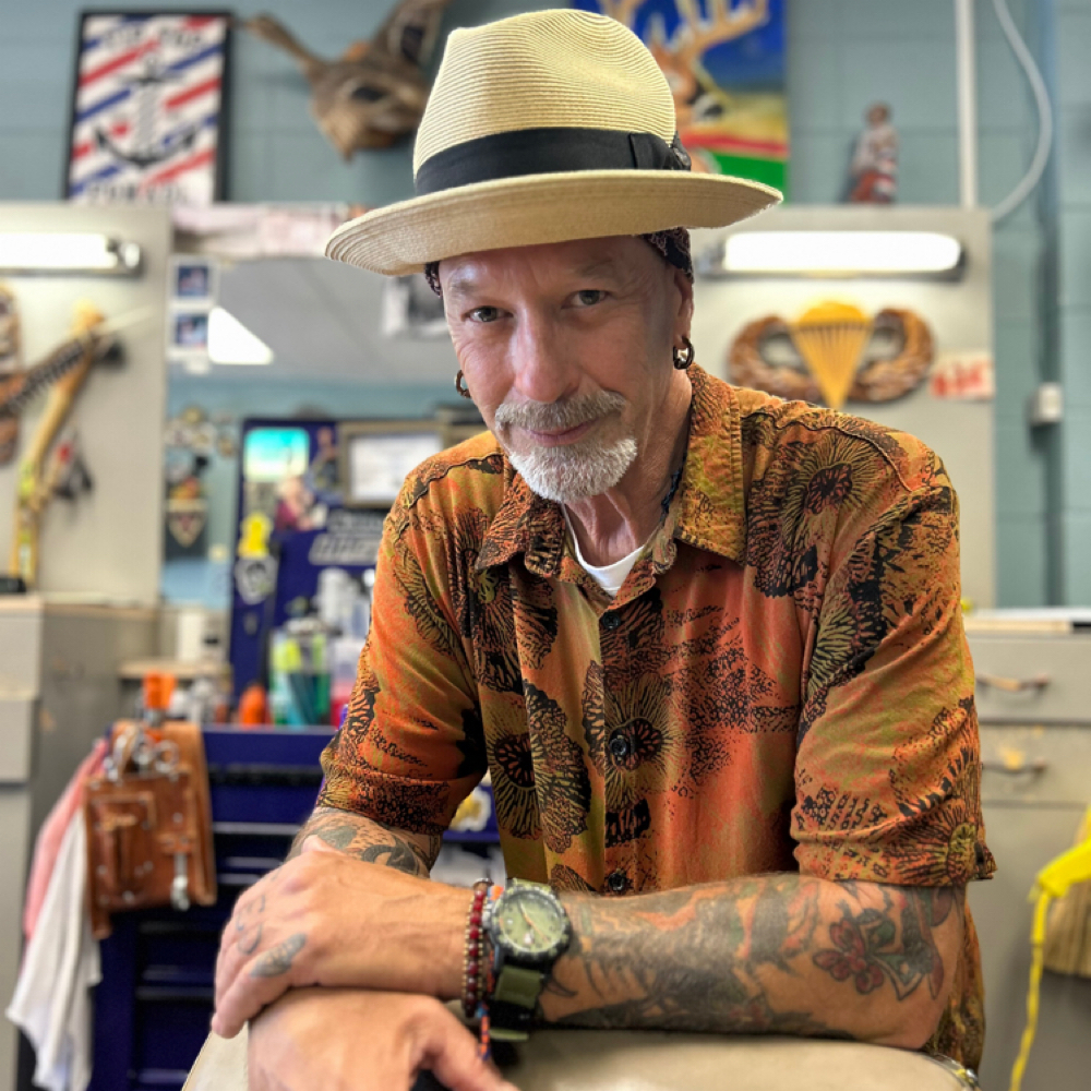 John Norris at The Brentwood Barbershop in Springfield, MO