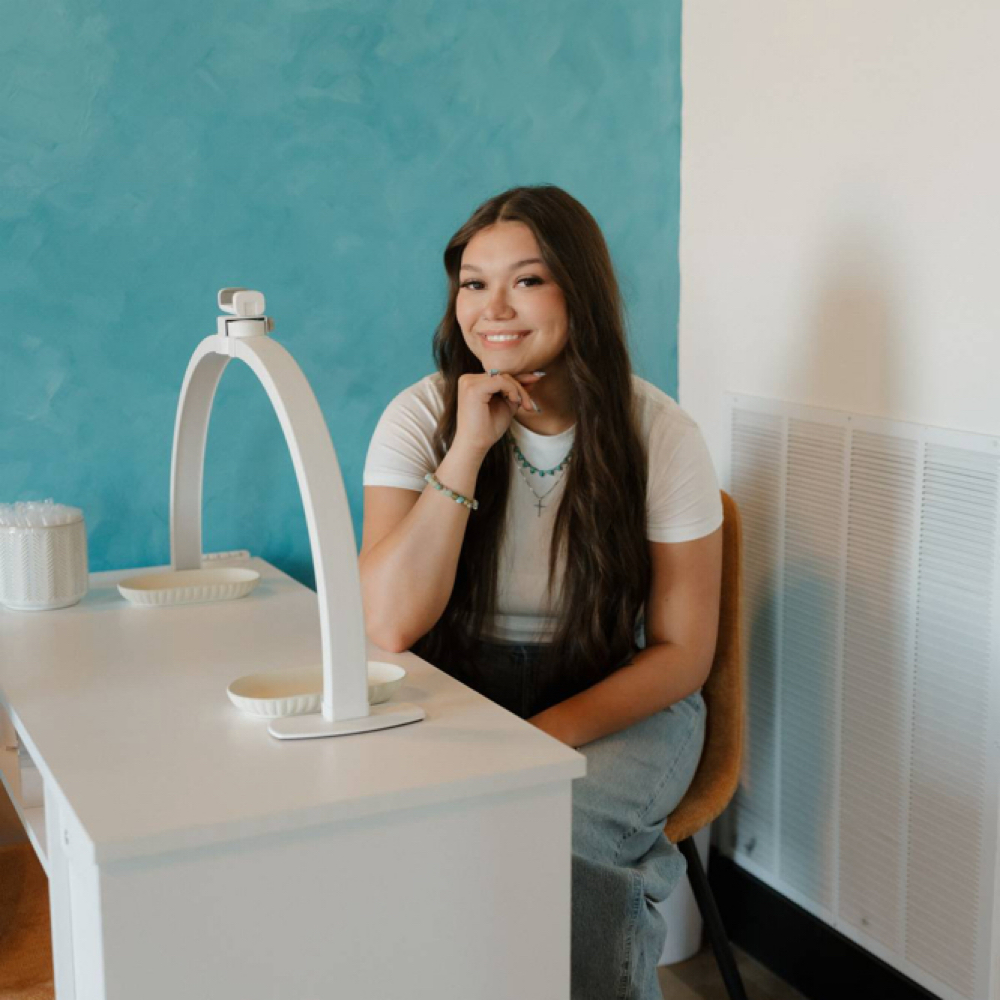 Hannah Porter at Salt + Mane Co. in Aurora, IN