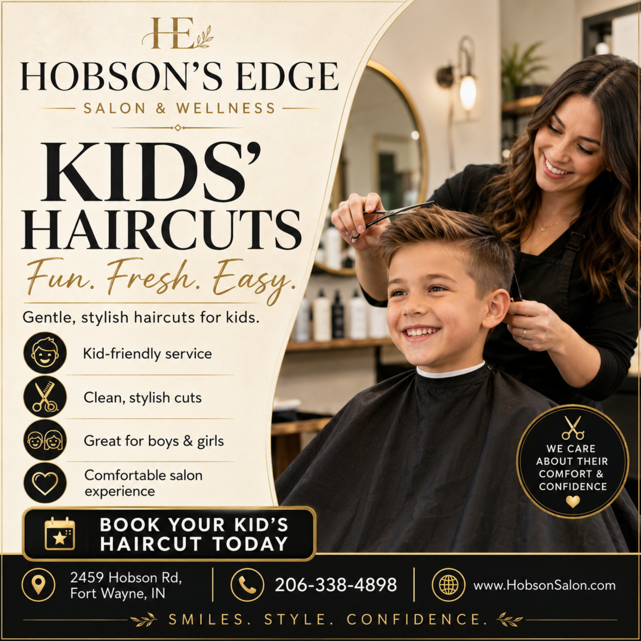 Christopher Edge at Hobson's Edge Hair Studio in Fort Wayne, IN