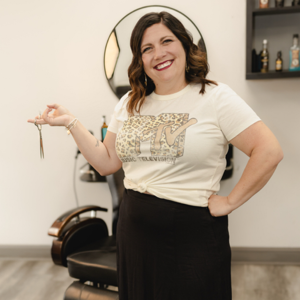 Brittanie Gaddis at Blown Away Salon in Sunset, UT