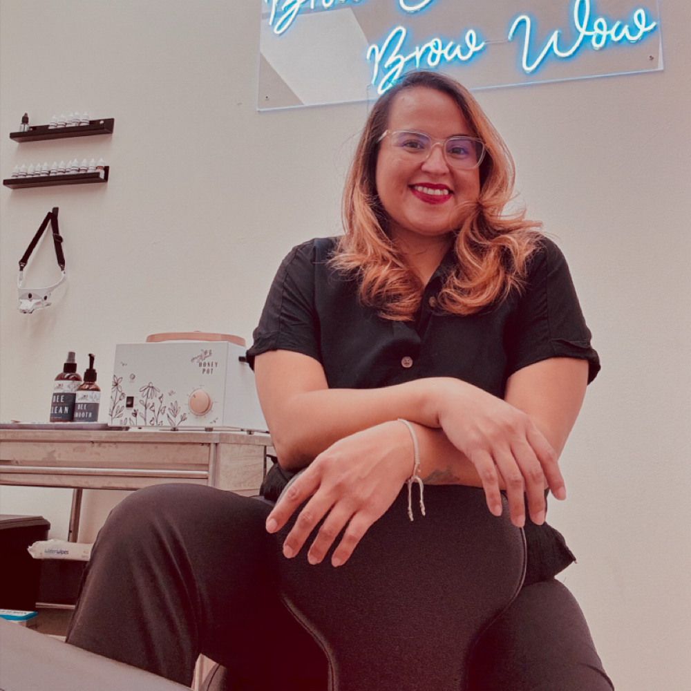 Leticia Campos at Bare Wax Bar in Austin, TX