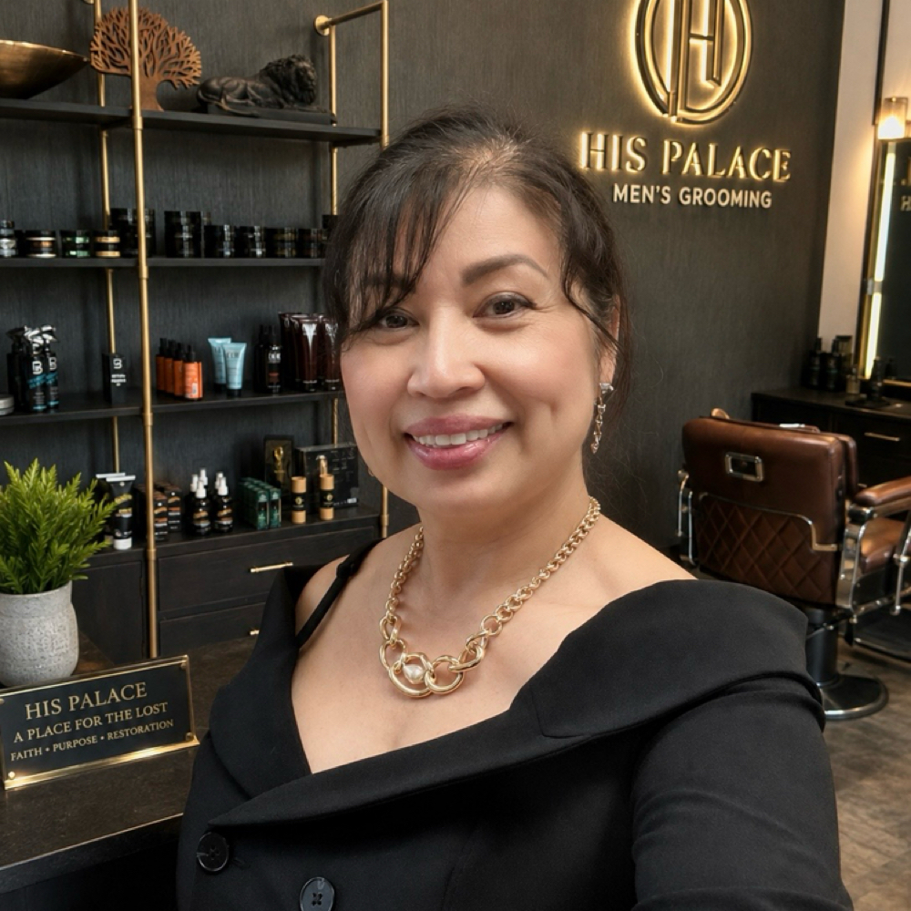 Nou Yang at HIS Palace Men's Grooming in Blaine, MN