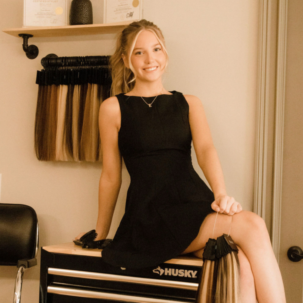 Erica McCormick at Roots Hair Studio I LLC in Morris, IL