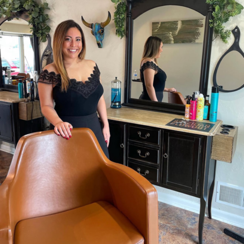 Justine Blasser at Foiled Hair Studio in York, PA