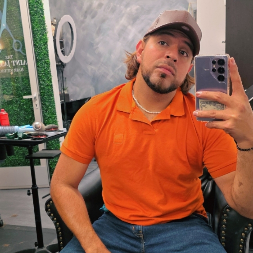 Sebastián Bonilla at The Saint James Hair Studio in Falls Church, VA