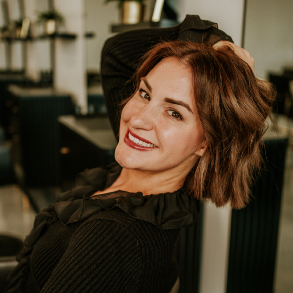 Kylee Hunter at Glossy Hair Studio in Oklahoma City, OK