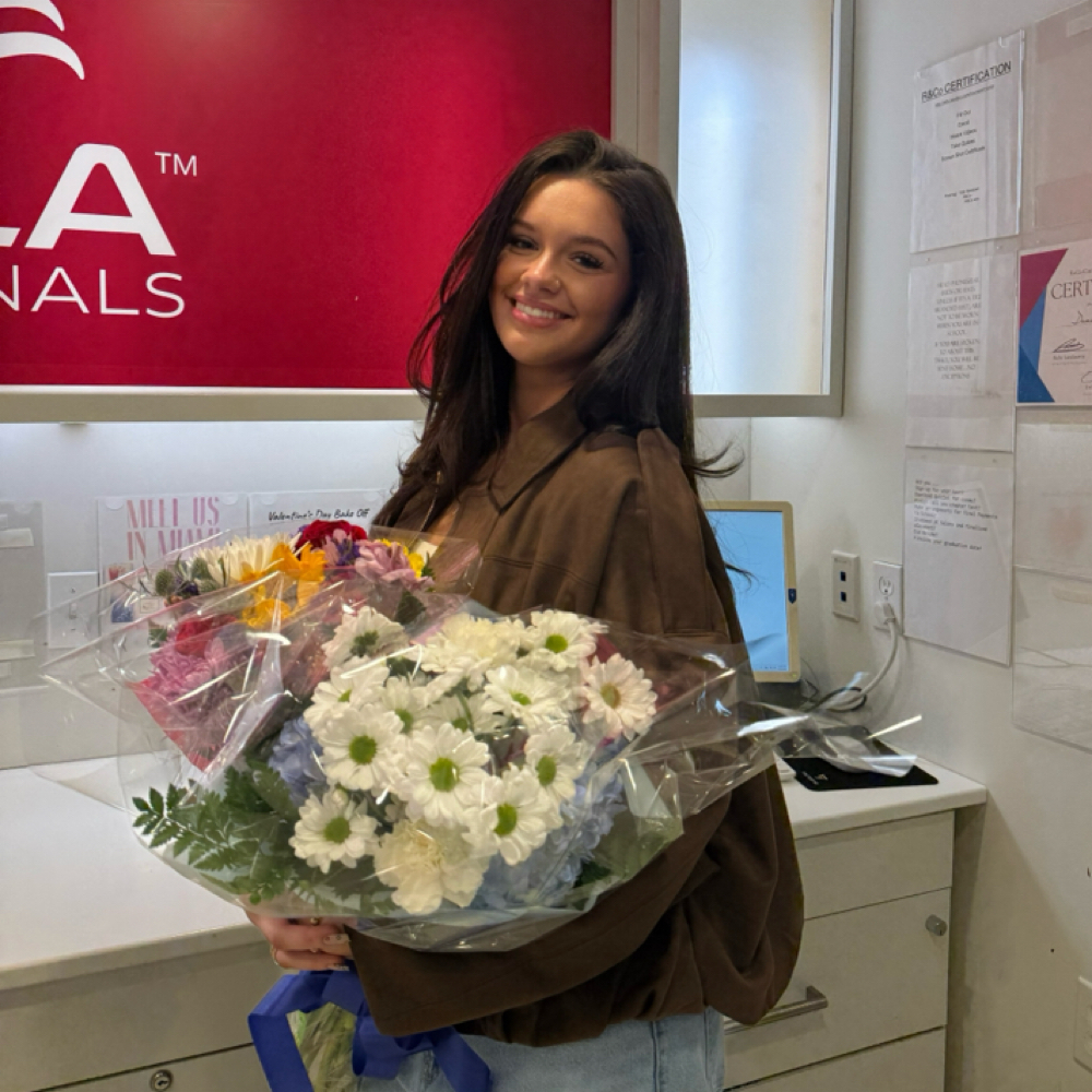 Maddie Abrams at Nicole Marie Salon in Middlebury, CT