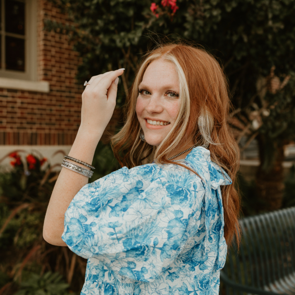 Saylor Albrecht at Haute hair haus in New Braunfels, TX