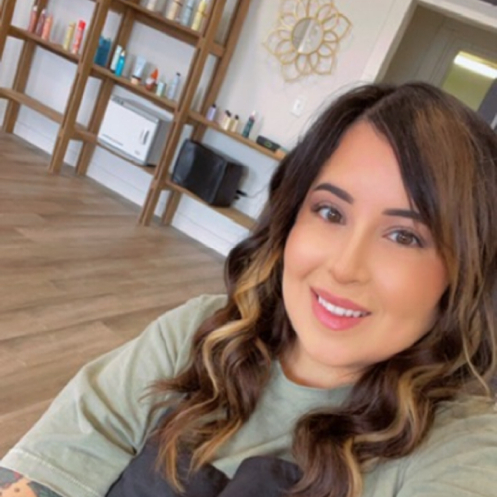 Gabby Rose at The Hair Lounge in winfield, KS