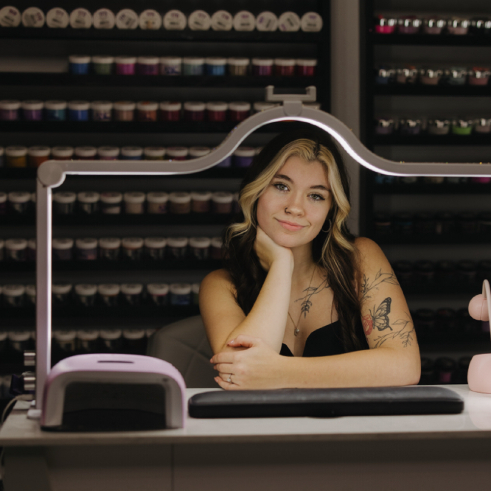 Kyleigh Mullaney at Minh’s Beauty Spa in Rensselaer Falls, NY
