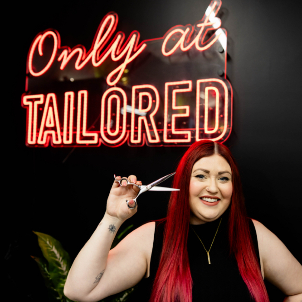 Bree Whaley at Tailored Barber Co. in Roy, UT