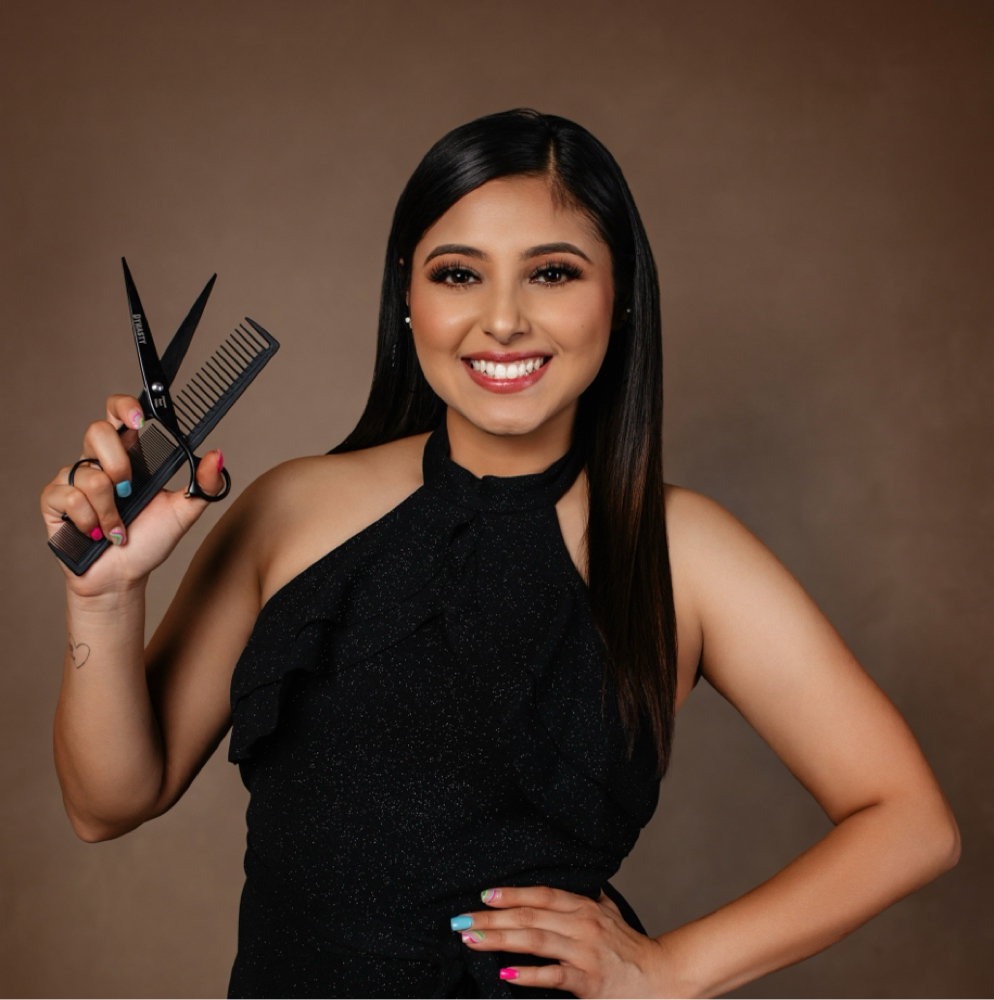 Kassandra Alvarez at Envy Beauty Lounge in Edinburg, TX