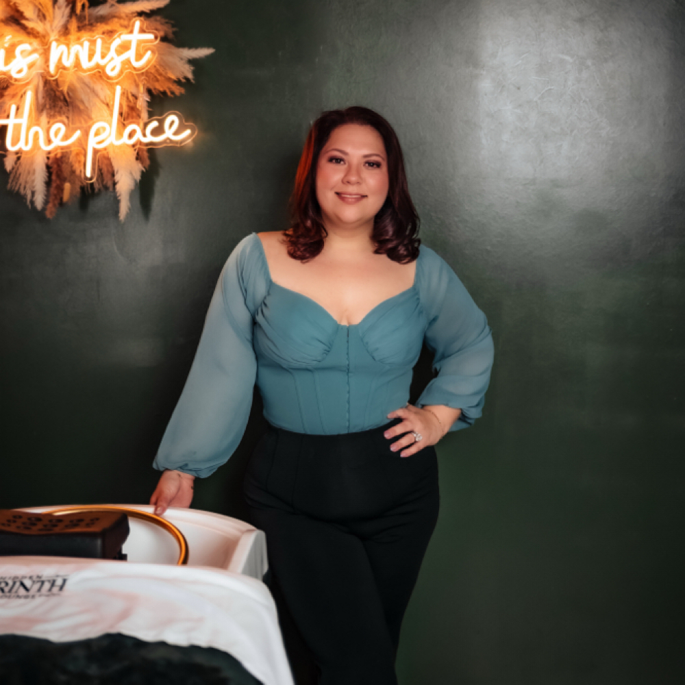 Crystal Tavira at The Hidden Labyrinth Head Spa in New Braunfels, TX