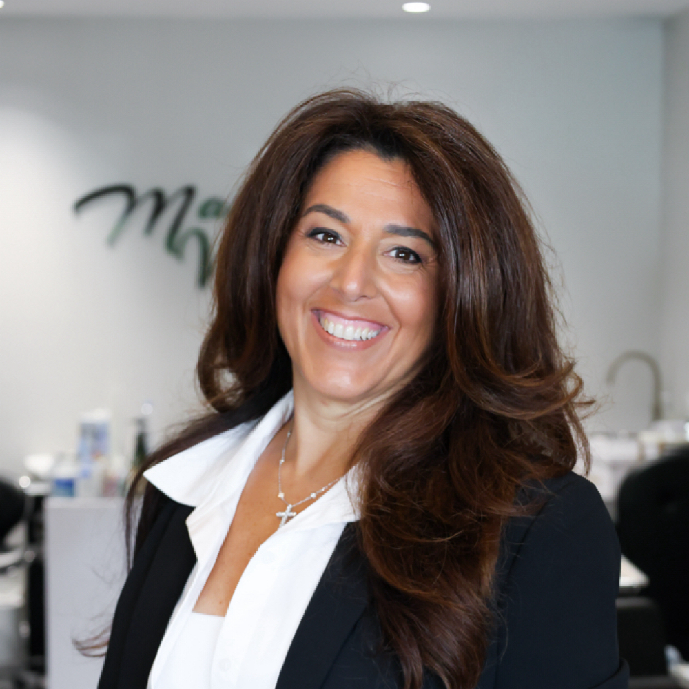 Michele Pinto-Benanti at Matthew Vincent Hair Studio in Denville, NJ