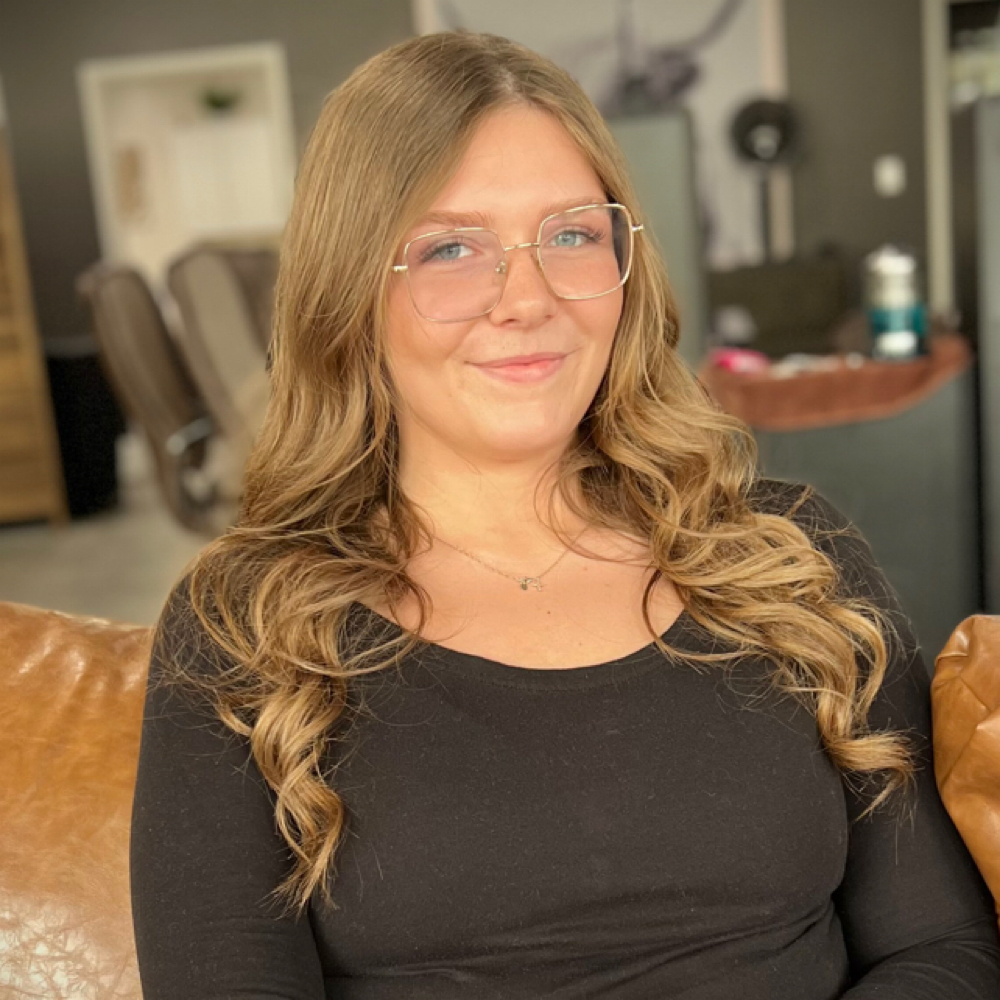 Brooklynn Jenkins at Small Town Roots Salon in Dunkirk, IN