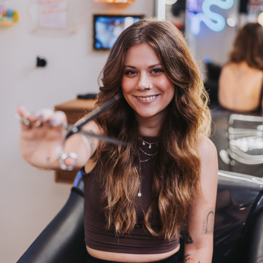 Cassidy Knutson at Chroma Hair Lounge in West Bend, WI