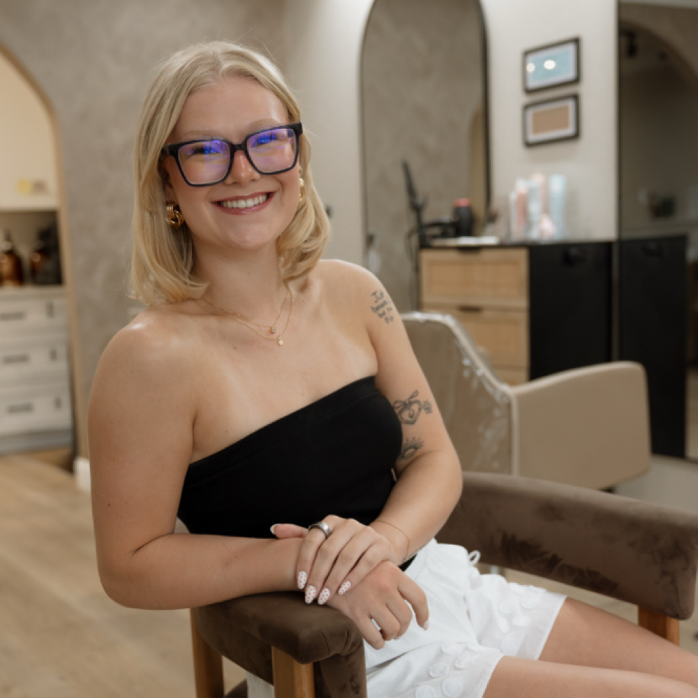 Gabby Lyons at Ninety Seven Salon in Wichita, KS
